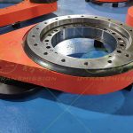 S-III-O-0431 Three series heavy load external gear full protection special flange spur gear slewing drive
