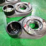 Bipolar slewing drives designed to save installation space in equipment