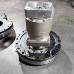 Precision internal gear slewing drive used on light-duty automation equipment